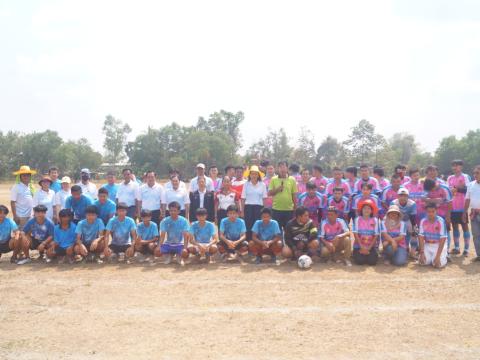 นายกองค์การบริหารส่วนตำบลนางรอง ประธานการจัดการแข่งขันกีฬาประจำตำบลนางรอง