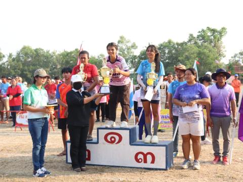 นายกองค์การบริหารส่วนตำบลนางรอง ประธานการจัดการแข่งขันกีฬาประจำตำบลนางรอง