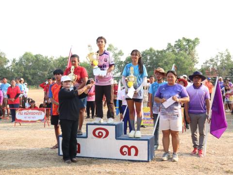 นายกองค์การบริหารส่วนตำบลนางรอง ประธานการจัดการแข่งขันกีฬาประจำตำบลนางรอง