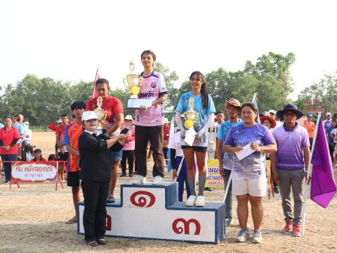 นายกองค์การบริหารส่วนตำบลนางรอง ประธานการจัดการแข่งขันกีฬาประจำตำบลนางรอง