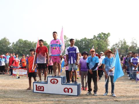 นายกองค์การบริหารส่วนตำบลนางรอง ประธานการจัดการแข่งขันกีฬาประจำตำบลนางรอง