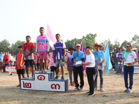 นายกองค์การบริหารส่วนตำบลนางรอง ประธานการจัดการแข่งขันกีฬาประจำตำบลนางรอง