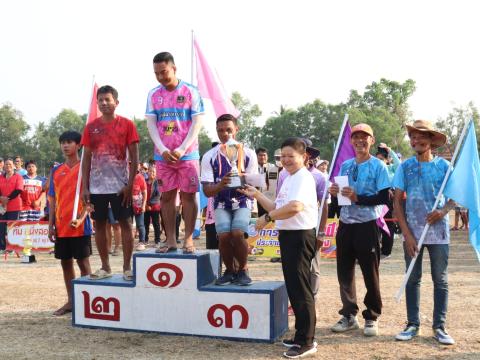 นายกองค์การบริหารส่วนตำบลนางรอง ประธานการจัดการแข่งขันกีฬาประจำตำบลนางรอง