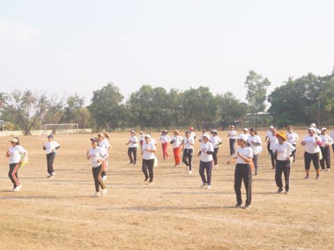 นายกองค์การบริหารส่วนตำบลนางรอง ประธานการจัดการแข่งขันกีฬาประจำตำบลนางรอง