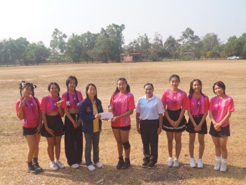 นายกองค์การบริหารส่วนตำบลนางรอง ประธานการจัดการแข่งขันกีฬาประจำตำบลนางรอง