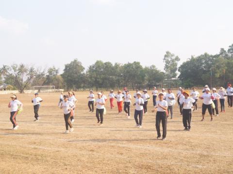 นายกองค์การบริหารส่วนตำบลนางรอง ประธานการจัดการแข่งขันกีฬาประจำตำบลนางรอง