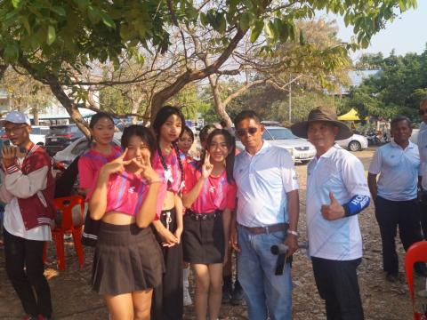 นายกองค์การบริหารส่วนตำบลนางรอง ประธานการจัดการแข่งขันกีฬาประจำตำบลนางรอง