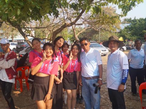 นายกองค์การบริหารส่วนตำบลนางรอง ประธานการจัดการแข่งขันกีฬาประจำตำบลนางรอง