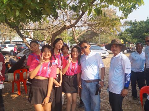 นายกองค์การบริหารส่วนตำบลนางรอง ประธานการจัดการแข่งขันกีฬาประจำตำบลนางรอง