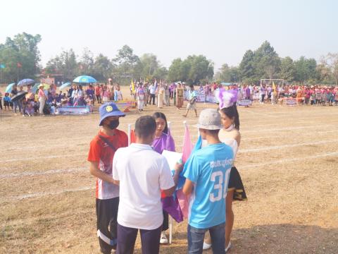 นายกองค์การบริหารส่วนตำบลนางรอง ประธานการจัดการแข่งขันกีฬาประจำตำบลนางรอง