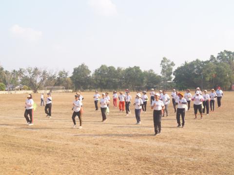 นายกองค์การบริหารส่วนตำบลนางรอง ประธานการจัดการแข่งขันกีฬาประจำตำบลนางรอง