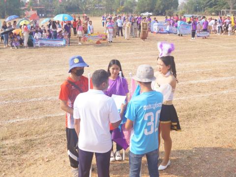 นายกองค์การบริหารส่วนตำบลนางรอง ประธานการจัดการแข่งขันกีฬาประจำตำบลนางรอง