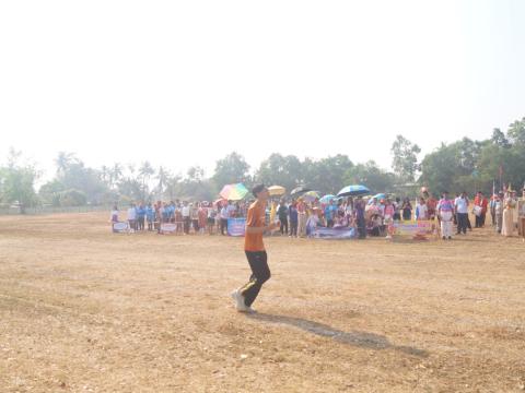 นายกองค์การบริหารส่วนตำบลนางรอง ประธานการจัดการแข่งขันกีฬาประจำตำบลนางรอง