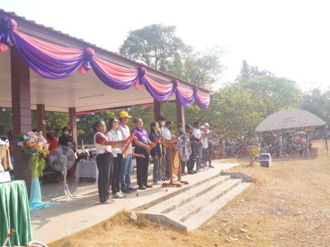 นายกองค์การบริหารส่วนตำบลนางรอง ประธานการจัดการแข่งขันกีฬาประจำตำบลนางรอง