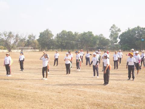 นายกองค์การบริหารส่วนตำบลนางรอง ประธานการจัดการแข่งขันกีฬาประจำตำบลนางรอง