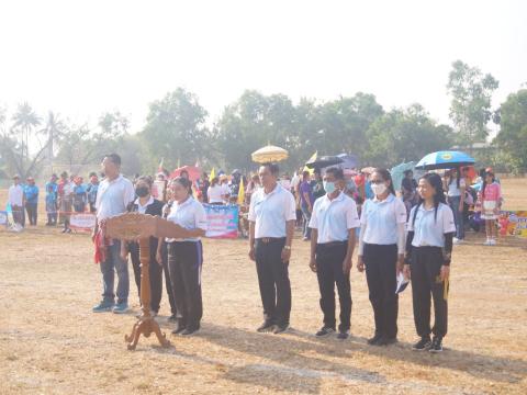 นายกองค์การบริหารส่วนตำบลนางรอง ประธานการจัดการแข่งขันกีฬาประจำตำบลนางรอง