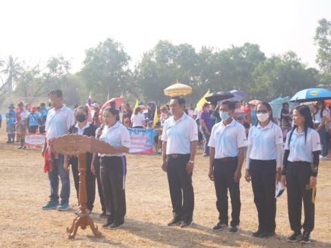 นายกองค์การบริหารส่วนตำบลนางรอง ประธานการจัดการแข่งขันกีฬาประจำตำบลนางรอง