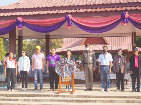 นายกองค์การบริหารส่วนตำบลนางรอง ประธานการจัดการแข่งขันกีฬาประจำตำบลนางรอง