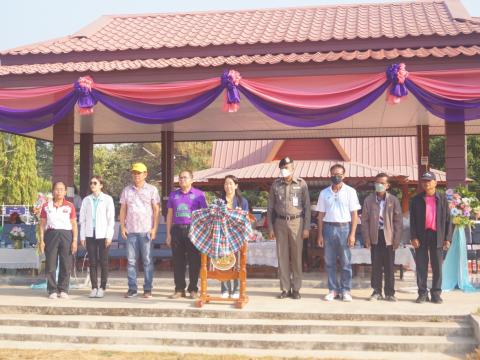 นายกองค์การบริหารส่วนตำบลนางรอง ประธานการจัดการแข่งขันกีฬาประจำตำบลนางรอง