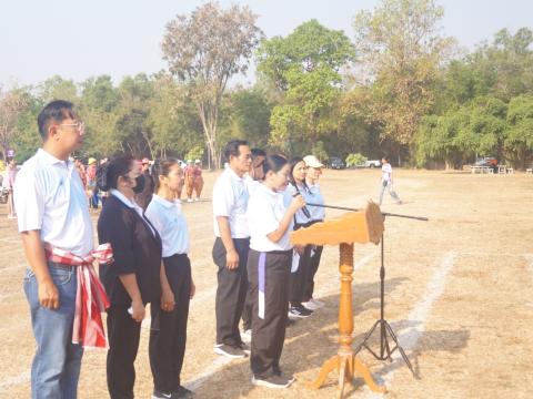 นายกองค์การบริหารส่วนตำบลนางรอง ประธานการจัดการแข่งขันกีฬาประจำตำบลนางรอง