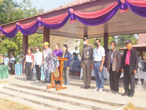 นายกองค์การบริหารส่วนตำบลนางรอง ประธานการจัดการแข่งขันกีฬาประจำตำบลนางรอง