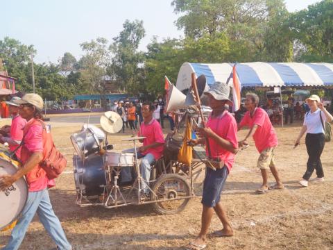 นายกองค์การบริหารส่วนตำบลนางรอง ประธานการจัดการแข่งขันกีฬาประจำตำบลนางรอง