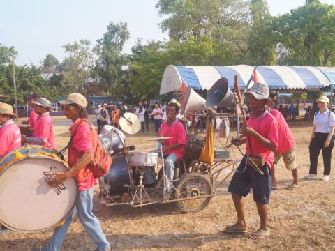 นายกองค์การบริหารส่วนตำบลนางรอง ประธานการจัดการแข่งขันกีฬาประจำตำบลนางรอง
