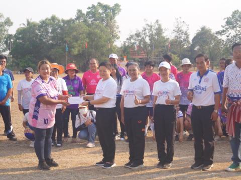 นายกองค์การบริหารส่วนตำบลนางรอง ประธานการจัดการแข่งขันกีฬาประจำตำบลนางรอง