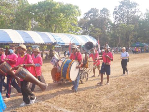 นายกองค์การบริหารส่วนตำบลนางรอง ประธานการจัดการแข่งขันกีฬาประจำตำบลนางรอง