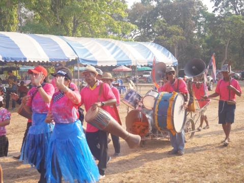 นายกองค์การบริหารส่วนตำบลนางรอง ประธานการจัดการแข่งขันกีฬาประจำตำบลนางรอง