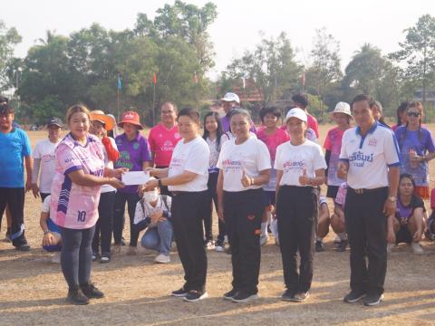 นายกองค์การบริหารส่วนตำบลนางรอง ประธานการจัดการแข่งขันกีฬาประจำตำบลนางรอง