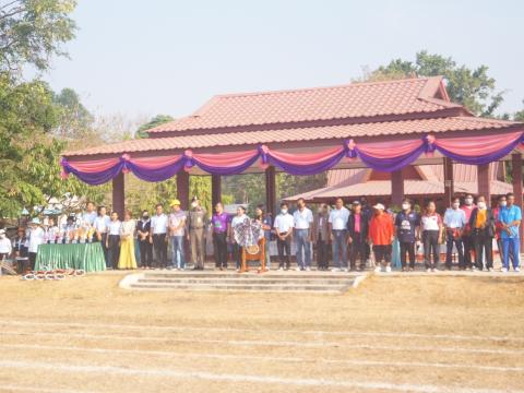 นายกองค์การบริหารส่วนตำบลนางรอง ประธานการจัดการแข่งขันกีฬาประจำตำบลนางรอง