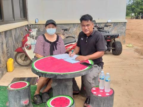 ออกตรวจสอบความเสียหายจากเหตุวาตภัยในพื้นที่บ้านแพงพวย หมู่ที่9