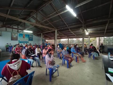 องค์การบริหารส่วนตำบลนางรอง โดยสำนักปลัด ลงพื้นที่รับฟังความคิดเห็นจากประชาชนในการจัดทำแผนชุมชน ประจำปี 2564