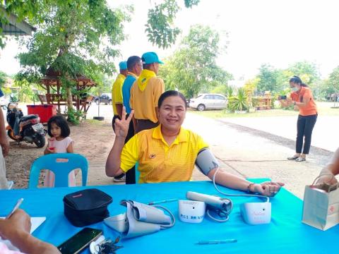 ร่วมบริจาคโรหิตต่อชีวิตเพื่อมนุษย์ ณ อาคารอเนกประสงค์องค์การบริหารส่วนตำบลนางรอง