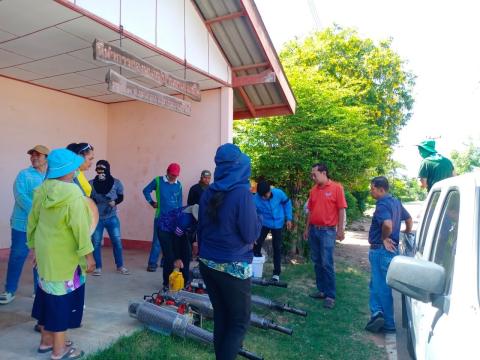 ออกดำเนินโครงการป้องกันและควบคุมโรคไข้เลือดออก ประจำปีงบประมาณ พ.ศ. 2567 ณ บ้านหนองเสม็ด หมู่ที่ 3 โดยมีผู้นำหมู่บ้าน และ อาสาสมัครสาธารณสุขประจำหมู่บ้าน (อสม.) และโรงพยาบาลนางรอง ร่วมดำเนินโครงการดังกล่าว