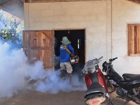 ออกดำเนินโครงการป้องกันและควบคุมโรคไข้เลือดออก ประจำปีงบประมาณ พ.ศ. 2567 ณ บ้านหนองเสม็ด หมู่ที่ 3 โดยมีผู้นำหมู่บ้าน และ อาสาสมัครสาธารณสุขประจำหมู่บ้าน (อสม.) และโรงพยาบาลนางรอง ร่วมดำเนินโครงการดังกล่าว