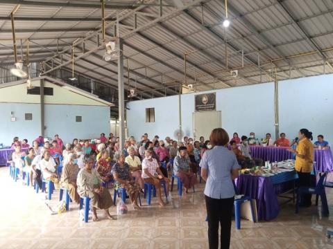 ประธานเปิดโครงการอบรมให้ความรู้ในการป้องกันโรคเบาหวานและความดันโลหิตสูงในชุมชน โรคหลอดเลือดสมอง โดยชมรมอาสาสมัครสาธารณสุขประจำหมู่บ้านตากแดด หมู่ 8 ตำบลนางรอง อำเภอนางรอง จังหวัดบุรีรัมย์ งบประมาณโดยกองทุนหลักประกันสุขภาพองค์การบริหารส่วนตำบลนางรอง