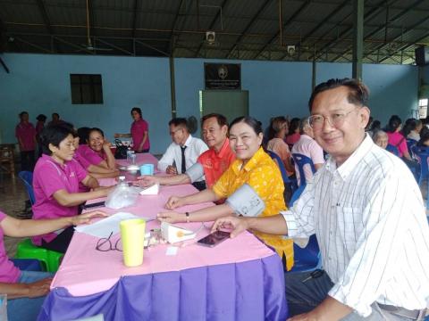 ประธานเปิดโครงการอบรมให้ความรู้ในการป้องกันโรคเบาหวานและความดันโลหิตสูงในชุมชน โรคหลอดเลือดสมอง โดยชมรมอาสาสมัครสาธารณสุขประจำหมู่บ้านตากแดด หมู่ 8 ตำบลนางรอง อำเภอนางรอง จังหวัดบุรีรัมย์ งบประมาณโดยกองทุนหลักประกันสุขภาพองค์การบริหารส่วนตำบลนางรอง