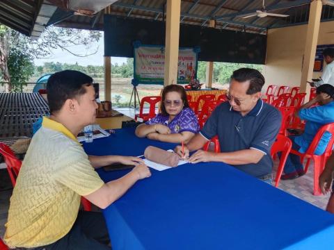 ร่วมโครงการบริหารจัดการขยะมูลฝอย บ้านดอนแสลงพันธ์ หมู่ที่ 4 ตำบลนางรอง งบประมาณโดยกองทุนหลักประกันสุขภาพองค์การบริหารส่วนตำบลนางรอง