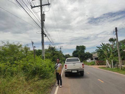 ออกสำรวจไฟฟ้าส่องสว่างสาธารณะ หมู่ที่ 12