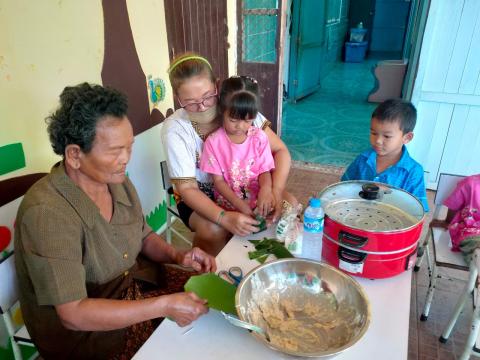 กิจกรรมภูมิปัญญาท้องถิ่น ภาคเรียนที่ 2/2567 ของศพด.รร.บ้านหนองงิ้วหนองไทร