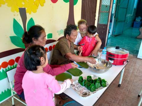 กิจกรรมภูมิปัญญาท้องถิ่น ภาคเรียนที่ 2/2567 ของศพด.รร.บ้านหนองงิ้วหนองไทร