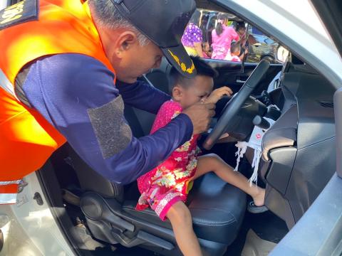 โครงการเด็กปฐมวัยปลอดภัยไม่ติดรถ ศพด.อบต.นางรอง