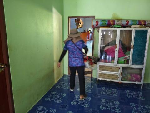 การฉีดพ่นหมอกควันกำจัดยุงลาย