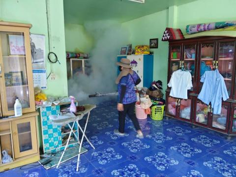 การฉีดพ่นหมอกควันกำจัดยุงลาย