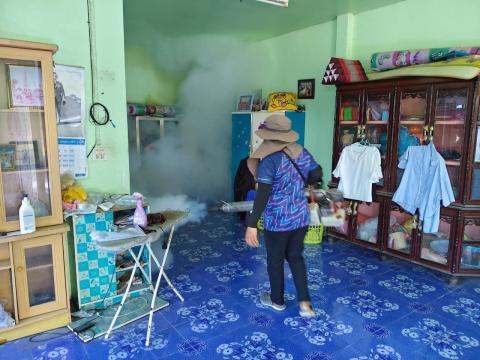 การฉีดพ่นหมอกควันกำจัดยุงลาย