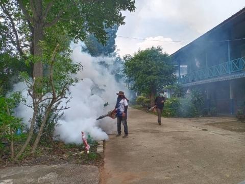 ป้องกันและควบคุมโรคไข้เลือดออก ณ โรงเรียนบ้านหนองงิ้วหนองไทร ก่อนเปิดภาคเรียน