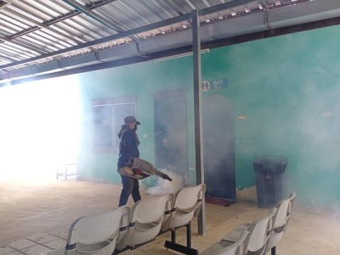 ป้องกันและควบคุมโรคไข้เลือดออก ณ โรงเรียนบ้านหนองงิ้วหนองไทร ก่อนเปิดภาคเรียน