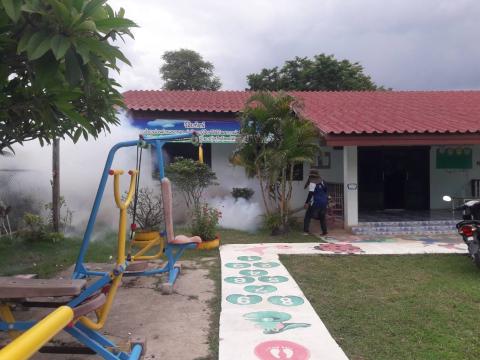 ป้องกันและควบคุมโรคไข้เลือดออก ณ โรงเรียนบ้านหนองงิ้วหนองไทร ก่อนเปิดภาคเรียน